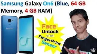Samsung Galaxy On6 Blue, 64 GB Memory,4 GB RAM | Face Unlock  Fingerprint Sensor