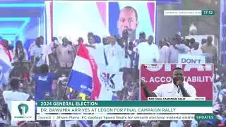🚨 Dr. Bawumia Arrives at NPP Final Rally in Legon Park – The Crowd Goes Wild! ⚡️🔥 #GhanaPolls2024