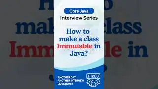 Wie man in Java eine unver&auml;nderliche Klasse erstellt (Interview-Trick) #shorts