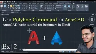AutoCAD tutorial Polyline command in Hindi | AutoCAD Drawing #autocad
