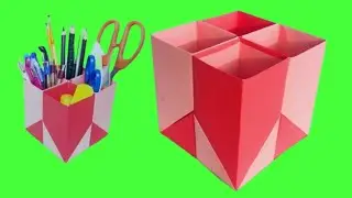 DIY pen stand / How to make pen stand with paper / DIY school supplies / Easy school craft 