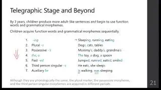 SFU LING 100 - [5-2] Language Acquisition