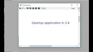 C#  - Print Text || Print Preview in a Windows Form