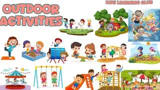 Outdoor Activities Vocabulary|FUN activities|Outdoor games words in English|part 1