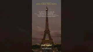 Eiffel Tower was temporary? #viral #trending #shorts #travel #eiffeltower #subscribe