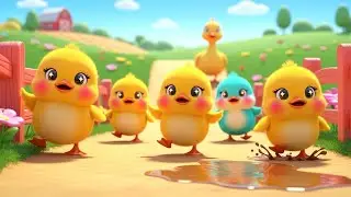 Five Little Ducks Go on a Farm Quest to Find Their Mama 🦆🚜 | Fun Counting Story for Kids