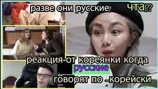 реакция от кореянки когда РУССКИЕ говорят по -КОРЕЙСКИ#федоремельяненко 러시아어 하는 한국인들?경하 кенха