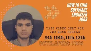 how to find software engineer jobs & developers || this channel is for development with programing