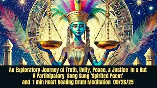 An Exploratory Journey of Truth,  'Spirited Poem Song' & 1 min Heart Healing Drum Meditation