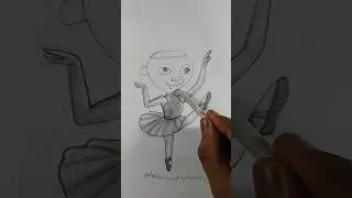 How to draw Ballerina Cappuccino 😱❤️✏️ #art #artist #cartoon #drawing #satisfying #anime #shorts
