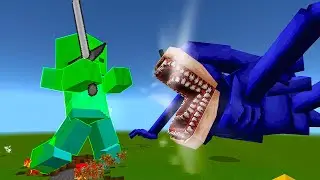 Shin Sonic vs Zombie TITAN! in Minecraft!