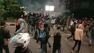 Demo Penolakan Omnibus Law Di Tugu Tani 08/10/2020