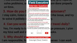 Field Executive Interview Questions and Answers to ace your Dream Job