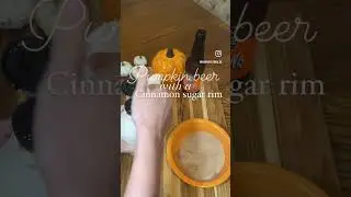 The secret to a good cinnamon sugar rim on your pumpkin beer!