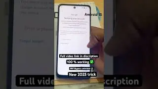 FRP bypass unlock new trick 2025 ⚡️ android 15 | google account | oppo a3x