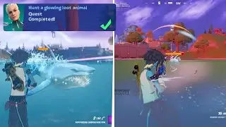 Hunt a glowing loot animal in Fortnite Week 9 Quest