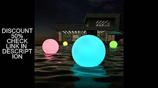 Solar Floating Ball Light Swimming Pool Light Waterproof Lawn Ballon Lamp Home Party Garden Decor So