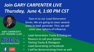 Video 1 | Lead Generation Series | Reasons to call your Sphere of Influence