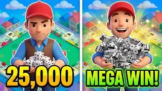 25,000 Dice in MONOPOLY GO 🎲 | MEGA HEIST 💰$62B + 1st Prize Trench Track WIN! 🏆 | #6