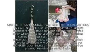 Review Reusable Produce Bags Organic, Mesh Bags for Vegetable, Cotton Produce [2019]