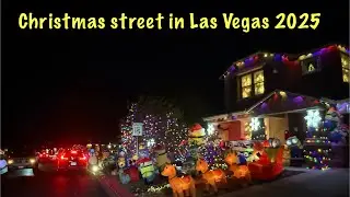 Is this North Las Vegas Most Festive Street? #ChristmasStreetinLasVegas