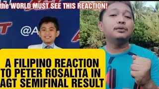 Filipino React to Americas Got Talent Result Semifinal I Peter Rosalita