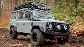 RC Crawler Defender D110 Land Rover TD5 Boom Racing BRX02 First OffRoad Driving