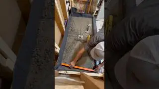 Easy way to pour shower mortar pan! Using goof proof shower. #diy #shower #remodel #renovation #how