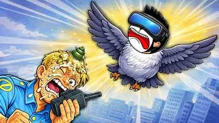 กลายเป็นนก แกล้งอึใส่หัวคน 🐦  I Am Bird VR