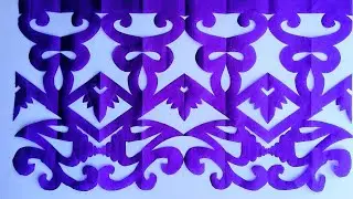 Beautiful Paper Cutting for Festivals 😃! Paper Cutting Design Shankh! Home Decoration Paper Cutting!