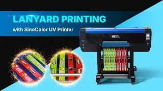 Lanyard Printing with SinoColor UV Printer I Ribbons Printing