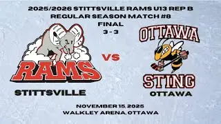 15Nov25 U13 Stittsville RAMS vs Ottawa Sting - Regular season match #8