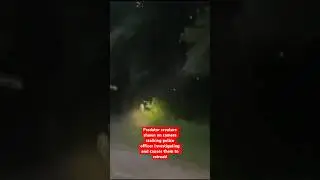 Predator Creature Shown on Camera Stalking Police Officer Investigating and Causes Them to Retreat!