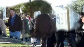 Demonstration in front of Santa Clara County against granting Lehigh Cement Vested Rights
