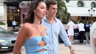 Monaco Ladies & Hypercar Arrival Scene Luxury Street Scene
