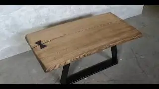 Sprzedajemy meble na YouTube! Stolik jesionowy live edge