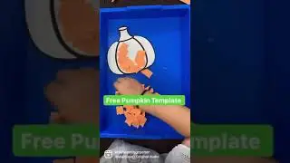 Pumpkin Paper Tear Craft Free Template