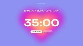 Aesthetic Pomodoro Timer 5x35min 🧸💖 Study with me | Stay focused, productive | Motivation for exam