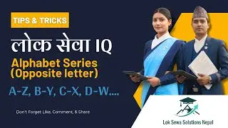 Alphabet series part 2 | Opposite letter series memory trick