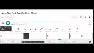 Make Way For A Rambling Heart - Play Along video