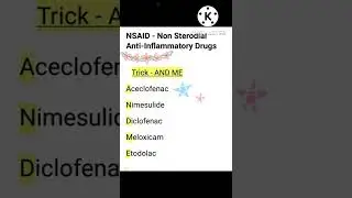 NSAID ( Non Sterodial Anti - Inflammatory Drugs )#pharmanotes