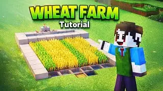 Minecraft: How To Build a Wheat Farm | Tutorial 🌾
