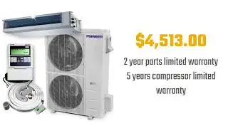 Pioneer 48,000 BTU 17.4 SEER Ceiling Concealed Ducted A/C Heat Pump #minisplit #trendingvideo