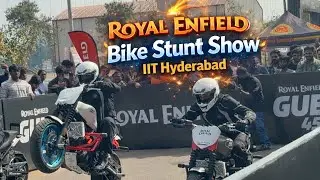 Bike Stunt Show At IIT Hayderabad | @royalenfield | Amazing Performanmce |