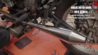 Analog Motor Goods - BMW /5/6/7 Cone Engineering Quiet Core Mufflers Install Video