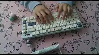 Satisfaction75 Akko Pom Pink Keyboard Sound Test
