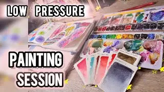✨ Paint Swatch & Doddling with Paint| Ft. M Graham watercolor 🎨 
