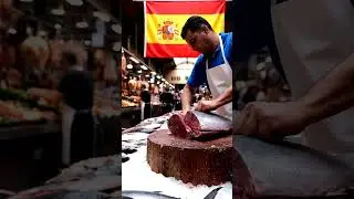 Perfect Fish Cutting at Spain&rsquo;s Local Market 🇪🇸🐟 | Fresh from the Sea 🔪✨ #shorts #fish #usa #yt