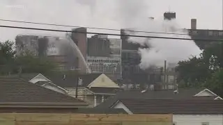 Domino Sugar refinery catches fire in Arabi, Louisiana