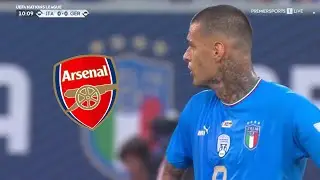 Gianluca Scamacca vs Germany | Nations League 2022 | Arsenal Target?